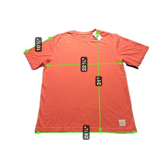 NWT Tori Richard Pocket T-Shirt XL Chili Pepper Red 100% Cotton Honolulu Tee - Picture 4 of 5